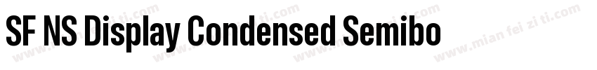 SF NS Display Condensed Semibold字体转换
